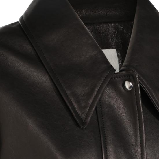 26FW 케이트 쉘맨 레더 자켓 쉘맨 레더 자켓 6166729200 Black - KHAITE
