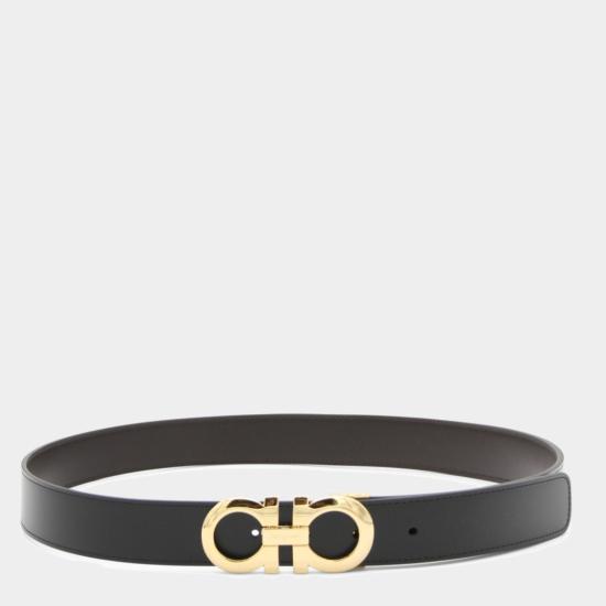 26FW 살바토레 페라가모 가죽 벨트 586940675542047 Black - SALVATORE FERRAGAMO
