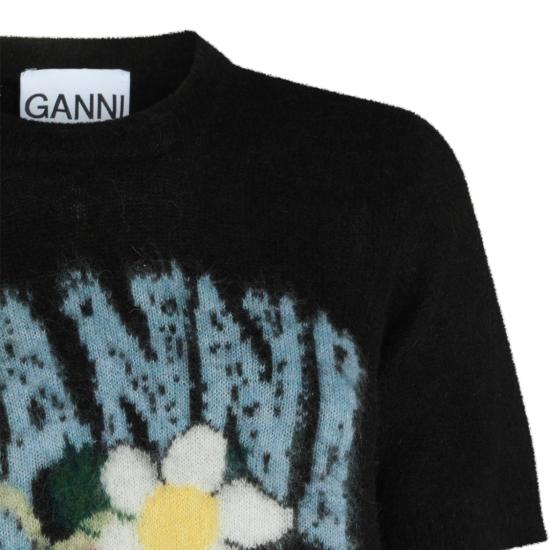26FW 가니 반팔 티셔츠 A1050226099 Black - GANNI