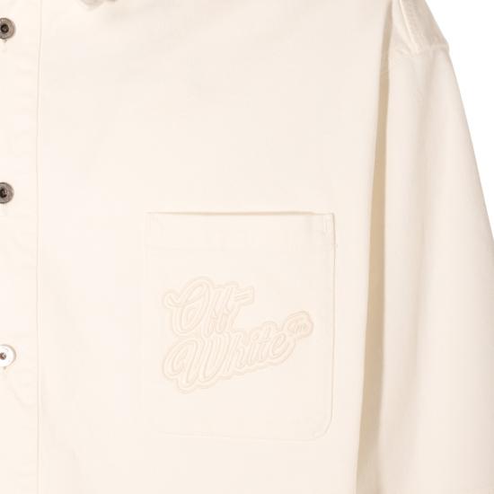  오프화이트 긴팔 셔츠 OMYD059S24DEN0010202 White - OFF WHITE