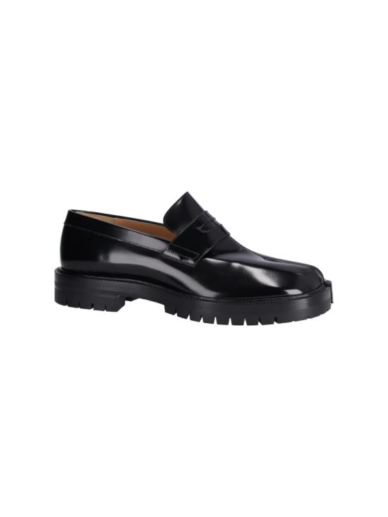 26FW 마르지엘라 타비 브러쉬드 카프스킨 로퍼 S57WR0139 P3827H8396 Black - MAISON MARGIELA