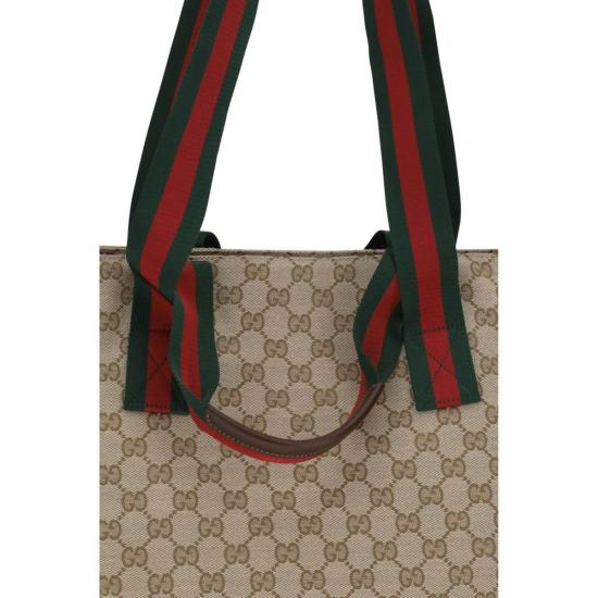  구찌 토트백 스몰 GG 모티브  베이지 - GUCCI