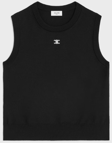 26FW 셀린느 탑 파인 울 RX0I70100 38NO BLACK