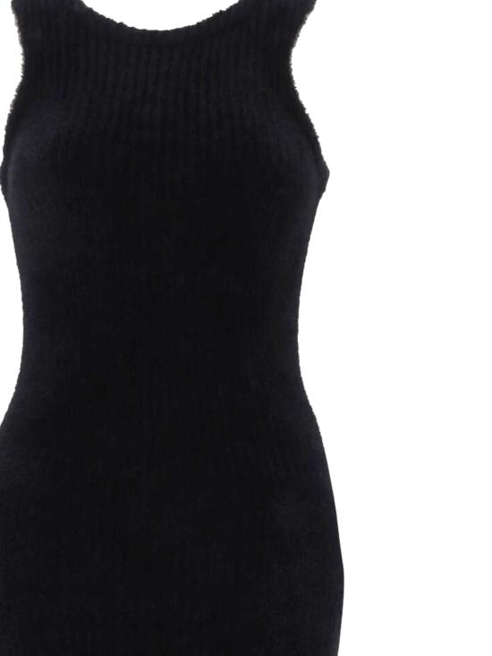 25FW 생로랑 미디 원피스 842025 Y77AQ1000 Black - SAINT LAURENT