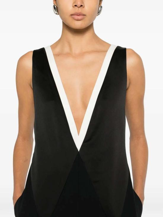 26SS 톰포드 점프수트 TU0295FAX1713 NWE Black chalk - TOMFORD