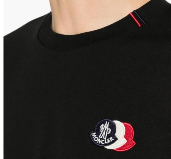 26FW 몽클레어 반팔 티셔츠 L20918C0004089B8Q 999 BLACK - MONCLER