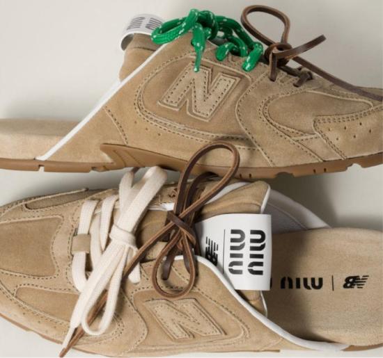26FW 미우미우 뮬/슬리퍼 5E333EF005Z5O F0379 ECRU - MIU MIU