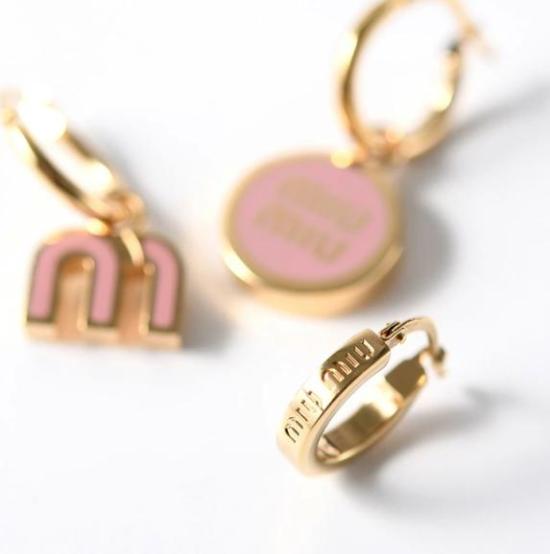26FW 미우미우 이어링 5IO1022F6T F0615 ORCHIDEA - MIU MIU