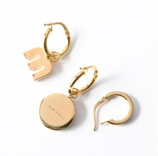 26FW 미우미우 이어링 5IO1022F6T F0615 ORCHIDEA - MIU MIU