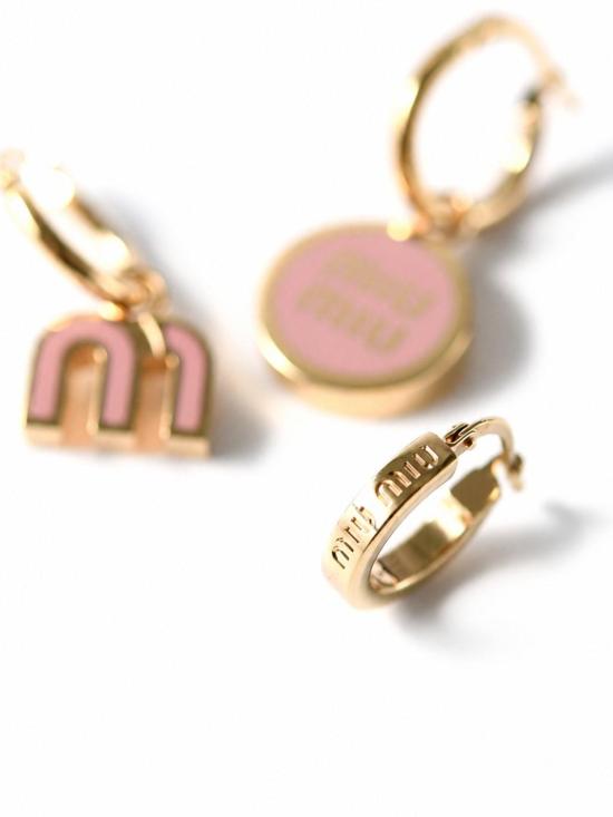 26FW 미우미우 이어링 5IO1022F6T F0615 ORCHIDEA - MIU MIU