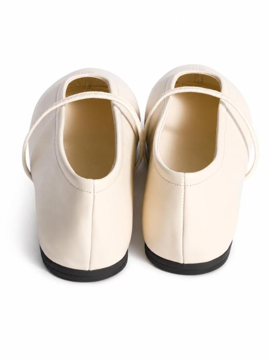 26FW 미우미우 나파 레더 발레리나 플랫 슈즈 5F334EF005070 F0304 AVORIO - MIU MIU