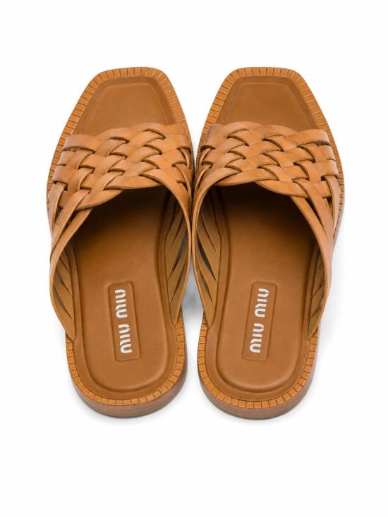 26FW 미우미우 뮬/슬리퍼 5XX678FA0153ZN8 F0151 MIELE - MIU MIU