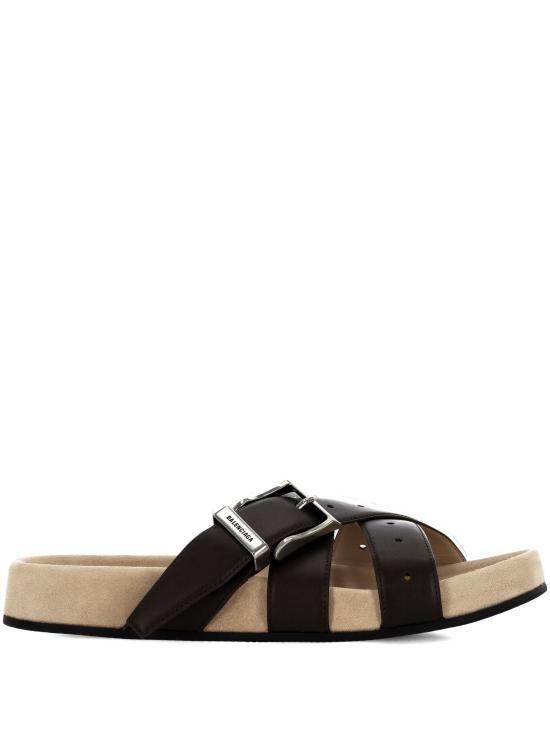 26SS 발렌시아가 벨트 뮬 866354 WCDT12328 BEIGE SILVER