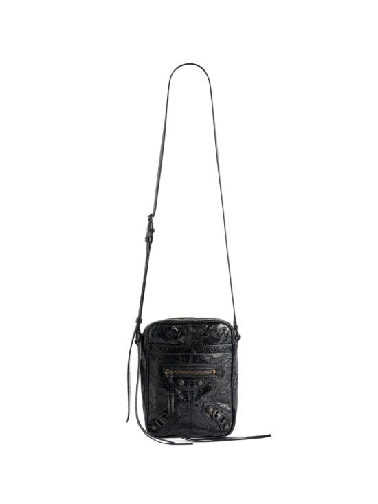26SS 발렌시아가 르 시티 버티컬 크로스바디백 867710 2ABEK1000 Black