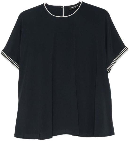 26FW 파비아나 필리피 블라우스 TPD216F729M3575146 NAVY