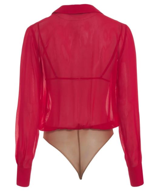 26FW 엘리자베타프랜치 바디수트 티셔츠 CB00966E2 CG5 Red passion - ELISABETTA FRANCHI