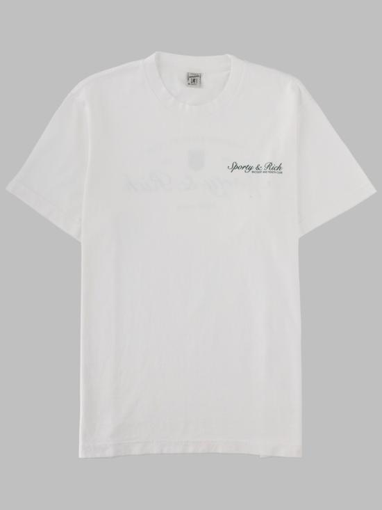 25FW 스포티앤리치 반팔 티셔츠 TO04361325WH01 WHITE