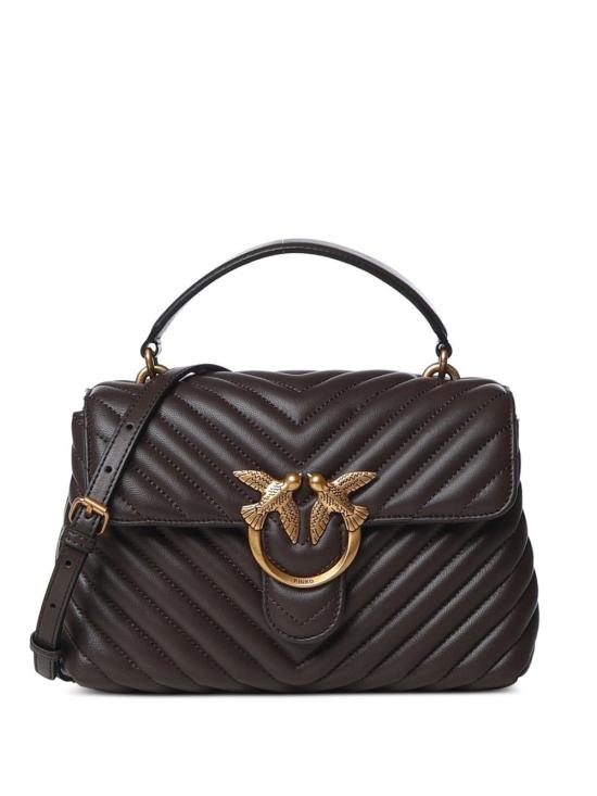 26FW 핑코 토트백 100044LOVELADYPUFFMINI A0GKM12Q Marrone - PINKO