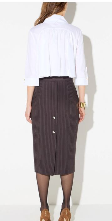 26FW 엘리자베타프랜치 셔츠 CA17766E2 100 BIANCO - ELISABETTA FRANCHI