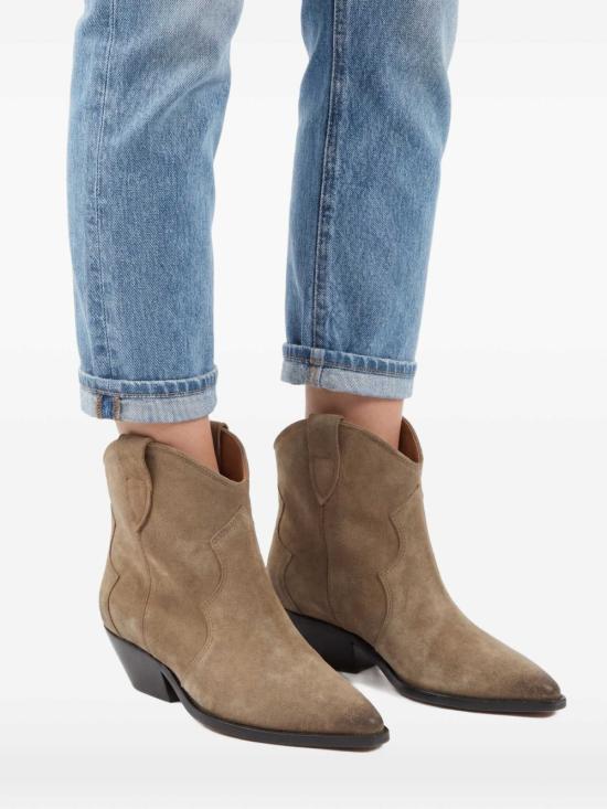26FW 이자벨마랑 드위나 스웨이드 카프스킨 카우보이 부츠 BO0002FA A1A03S50TA BEIGE - ISABEL MARANT