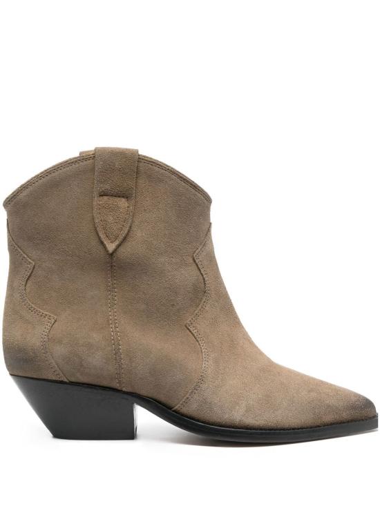 26FW 이자벨마랑 드위나 스웨이드 카프스킨 카우보이 부츠 BO0002FA A1A03S50TA BEIGE