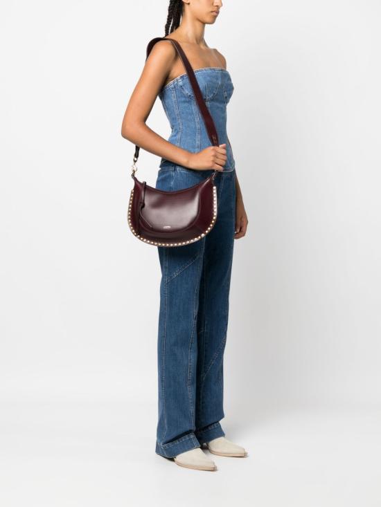 26FW 이자벨마랑 나오코 스터드 레더 백 PP0001FA A1C01M80BY BORDEAUX - ISABEL MARANT