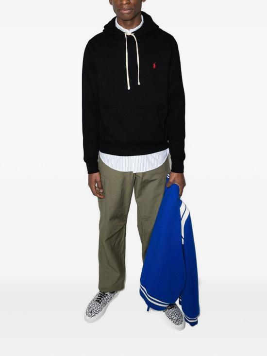 26FW 폴로 랄프로렌 포니로고 자수 후드 티셔츠 710766778 008 Nero - POLO RALPH LAUREN