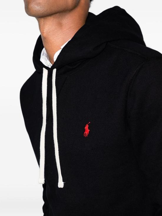 26FW 폴로 랄프로렌 포니로고 자수 후드 티셔츠 710766778 008 Nero - POLO RALPH LAUREN
