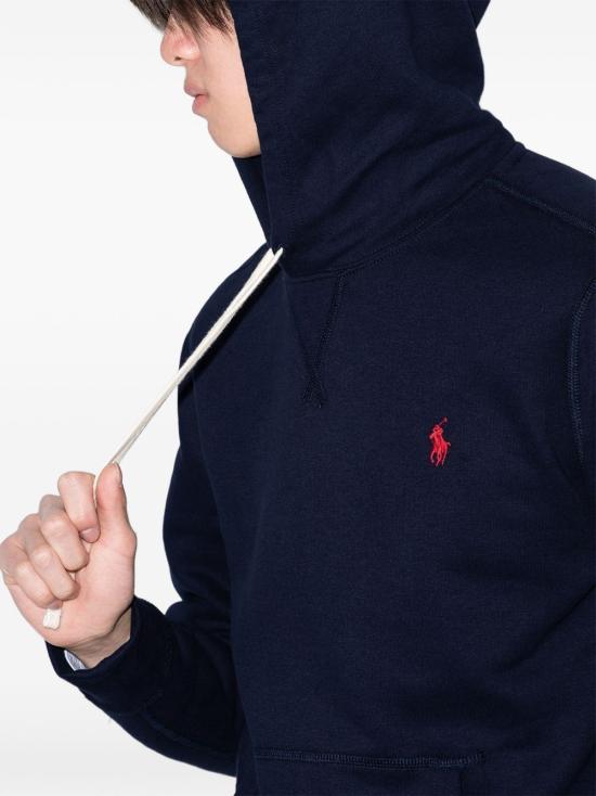 26FW 폴로 랄프로렌 포니로고 자수 후드 티셔츠 710766778 007 Blu - POLO RALPH LAUREN