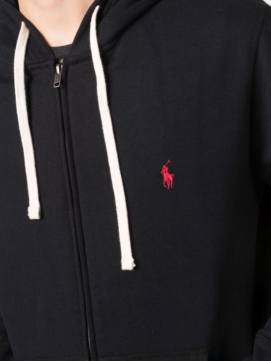 26FW 폴로 랄프로렌 후드 티셔츠 710813297 001 Nero - POLO RALPH LAUREN