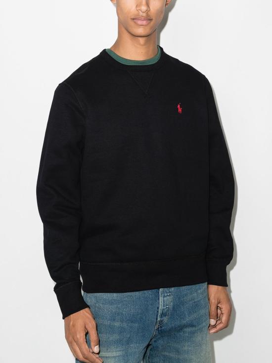 26FW 폴로 랄프로렌 포니 로고 자수 맨투맨 710766772 001 Nero - POLO RALPH LAUREN