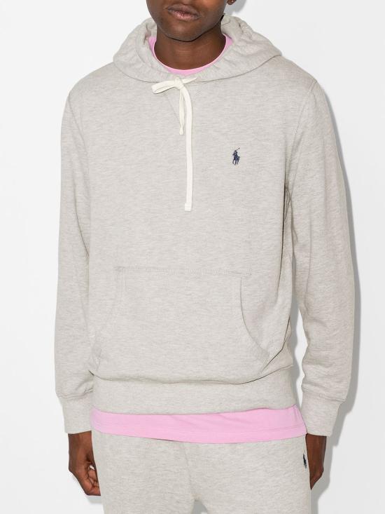 26FW 폴로 랄프로렌 포니로고 자수 후드 티셔츠 710766778 006 Grigio - POLO RALPH LAUREN