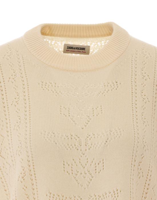 26FW 자딕앤볼테르 스웨터 KWSW03009 102 BEIGE - ZADIG & VOLTAIRE