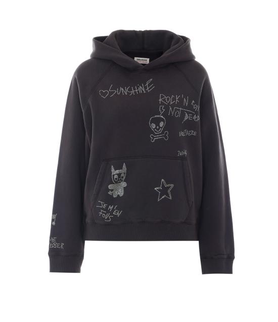 26FW 자딕앤볼테르 후드 티셔츠 JWSS01744 021 Grey