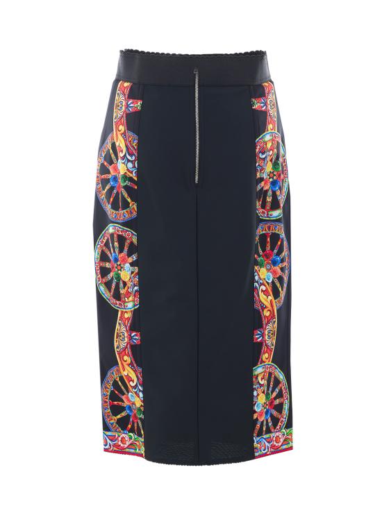 26FW 돌체앤가바나 미디 스커트 F4K33T GDDTAHN6CL Multicolor - DOLCE & GABBANA