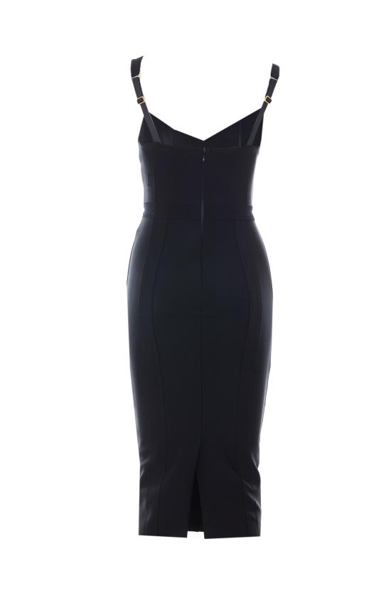 26FW 엘리자베타프랜치 미디 원피스 AB98566E2 110 Black - ELISABETTA FRANCHI