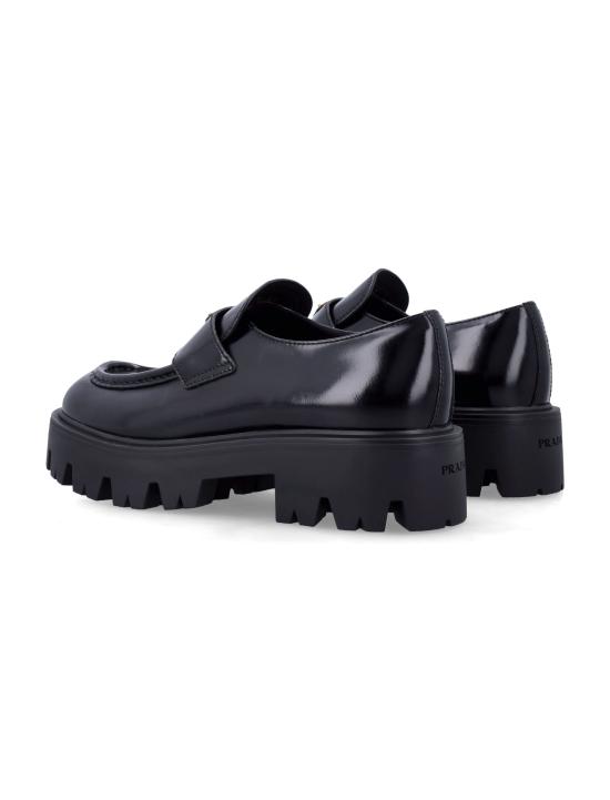 26FW 프라다 모노블럭 러버솔 레더 로퍼 1D185OFB050055 F0002 Nero - PRADA