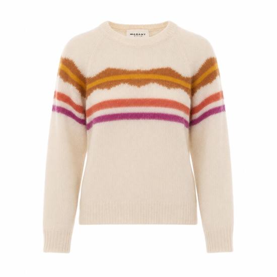 26FW 이자벨마랑에뚜왈 MONETTE 풀오버 모헤어 스웨터 PU0930FA D3L06E23EC WHITE