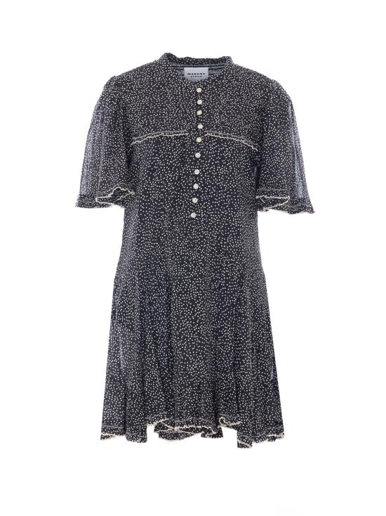26FW 이자벨마랑에뚜왈 데이니아 미디 드레스 RO1165FA D3J03EBKEC Black
