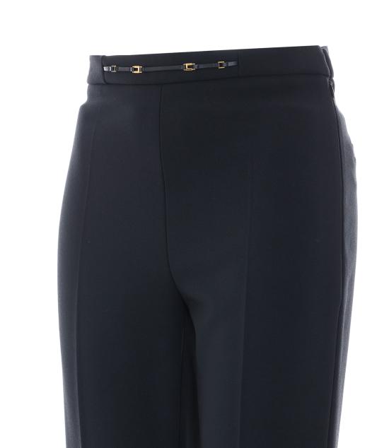 26FW 엘리자베타프랜치 스트레이트 팬츠 PA19866E2 110 Black - ELISABETTA FRANCHI