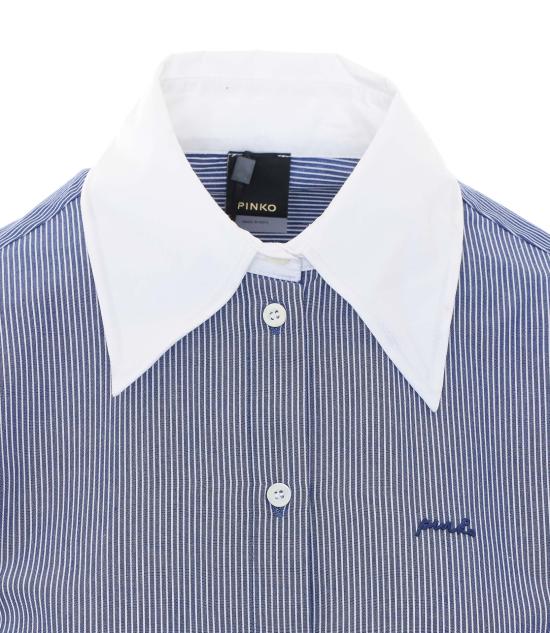 26FW 핑코 셔츠 107225 A3H2EZ1 BLUE - PINKO