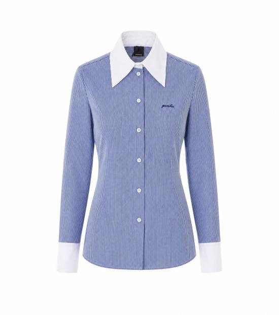 26FW 핑코 셔츠 107225 A3H2EZ1 BLUE