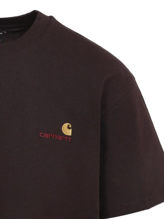 26SS 칼하트 WIP 숏슬리브 아메리칸 스크립트 티셔츠 I029956 33HXX PALISANDER DOM - CARHARTT WIP