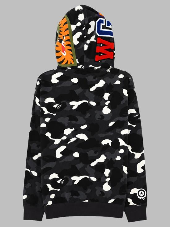 26FW 베이프 후드 티셔츠 001ZPM301302M BLACK - BAPE