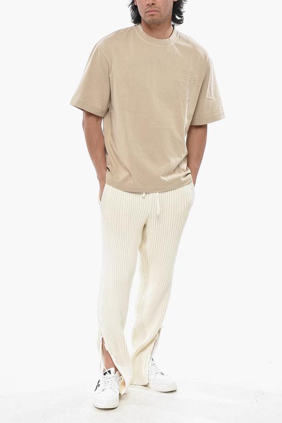  오프화이트 반팔 티셔츠 OMAA120F24JER0046161 Beige - OFF WHITE
