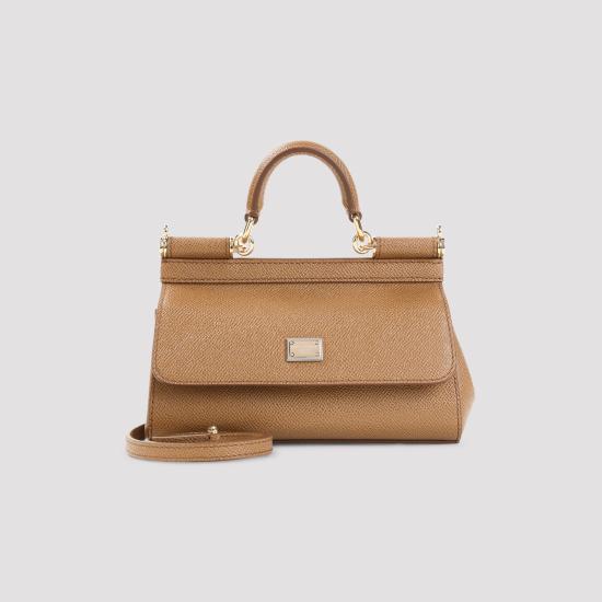 26FW 돌체앤가바나 SICILY 시실리 스몰 핸드백 BB7116 B1001 8M417 CARAMELLO - DOLCE & GABBANA