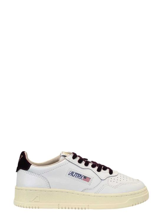 26FW 오트리 메달리스트 로우 레더 스니커즈 AULWVZ01 LEA VELVLOGO WHT FIG VZ01