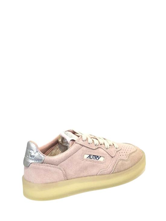 26FW 오트리 메달리스트 로우 레더 스니커즈 AULWHQ04 SUELEA CREP PINK SILVER HQ04 - AUTRY
