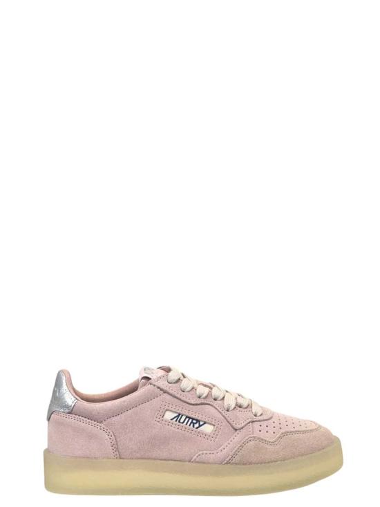 26FW 오트리 메달리스트 로우 레더 스니커즈 AULWHQ04 SUELEA CREP PINK SILVER HQ04