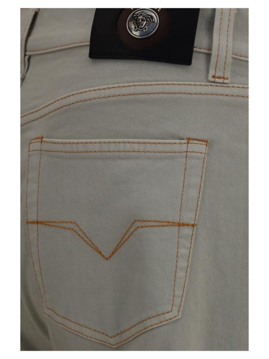 26FW 베르사체 스트레이트 팬츠 10243631A18625 1DB80 CREAM - VERSACE
